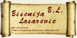 Bisenija Lašarević vizit kartica